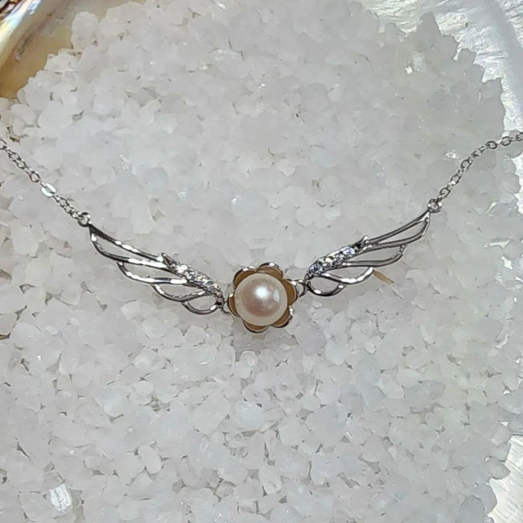 Angel Wing Rhinestone Bracelet Setting In Sterling Silver