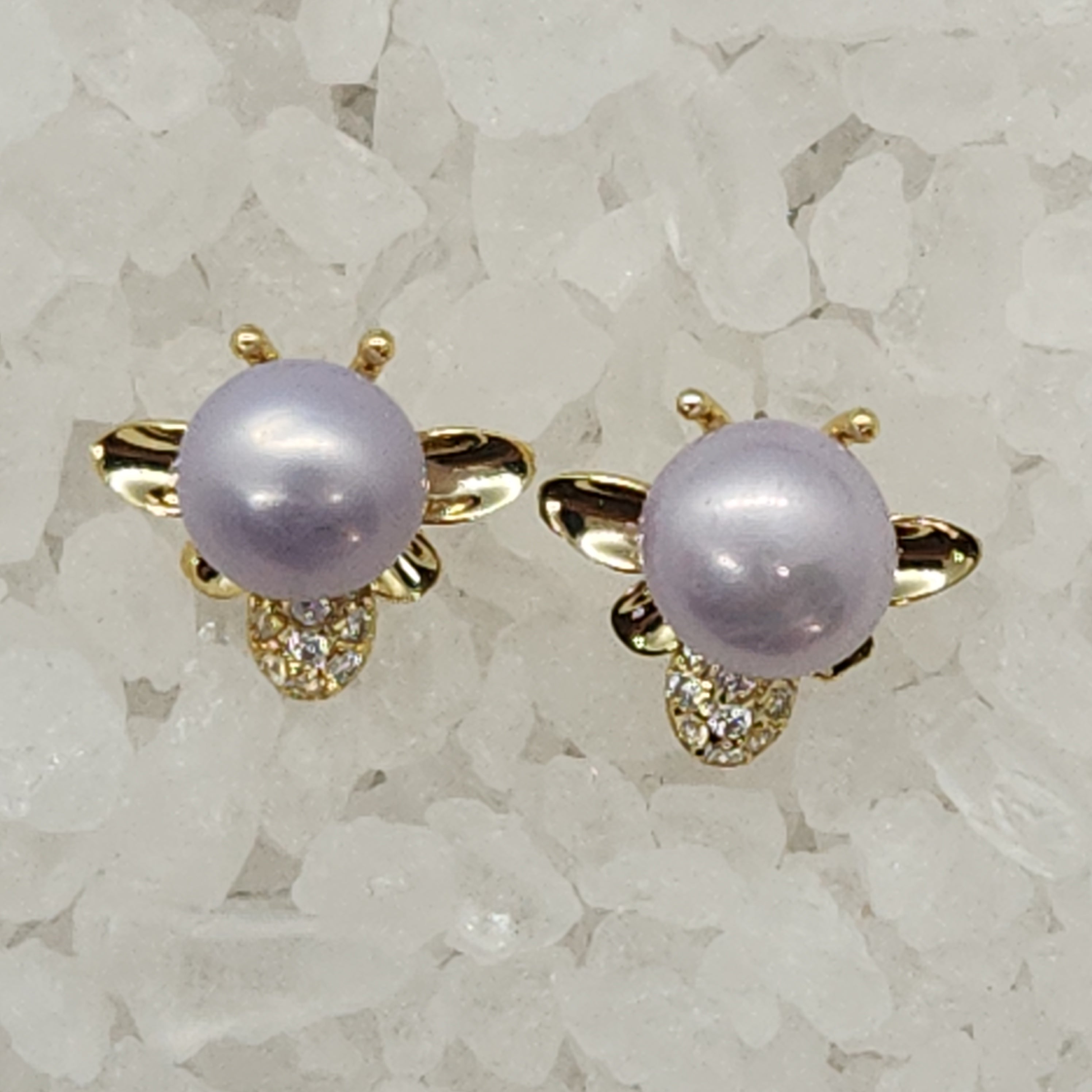 Bumble Bee Stud Earring Settings