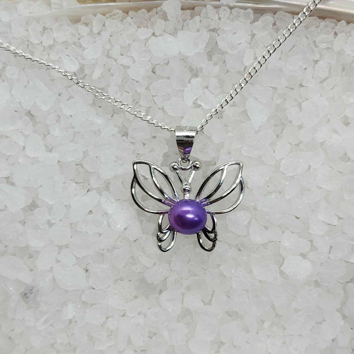 Butterfly Pendant Setting In Sterling Silver