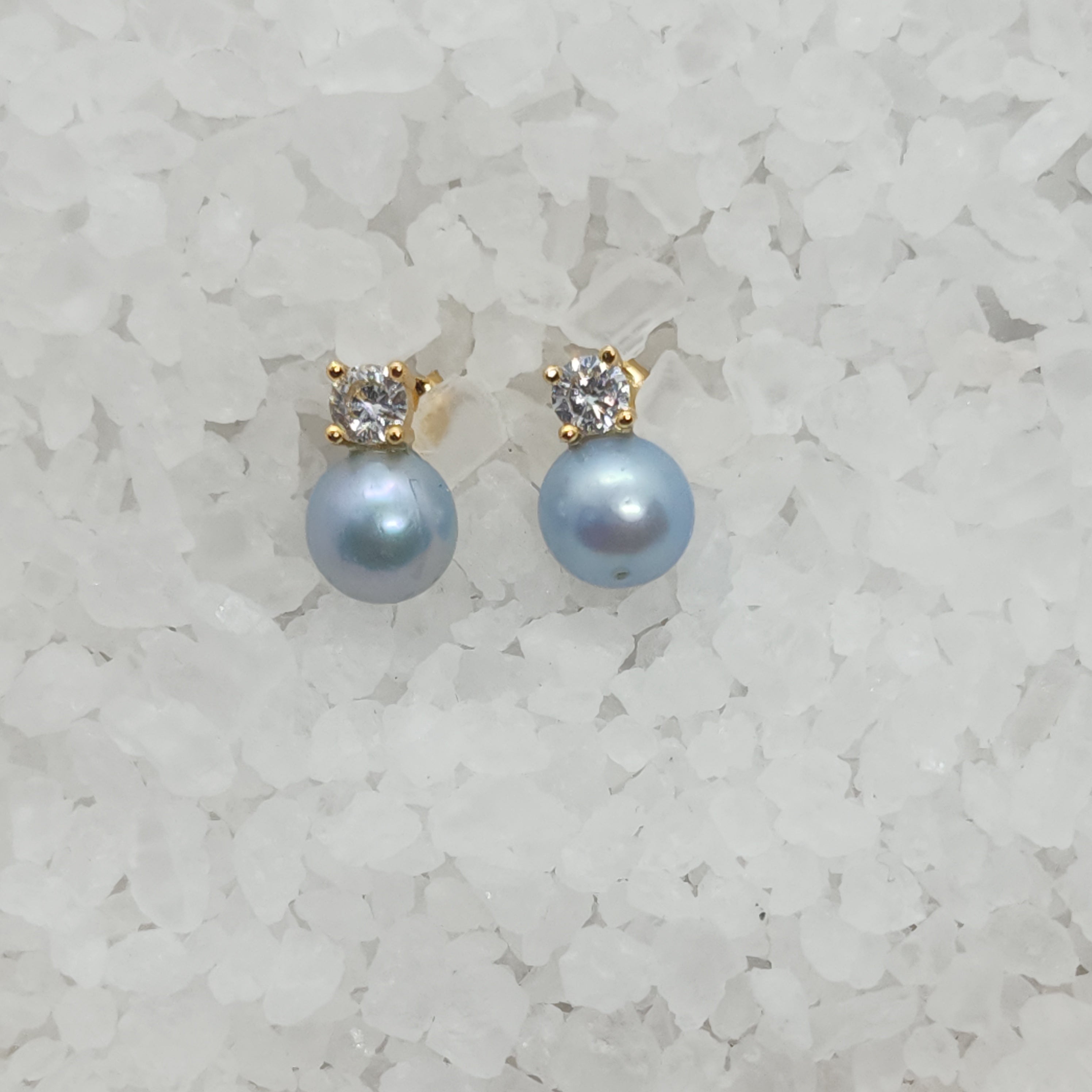 CZ Topped Stud Earring Settings