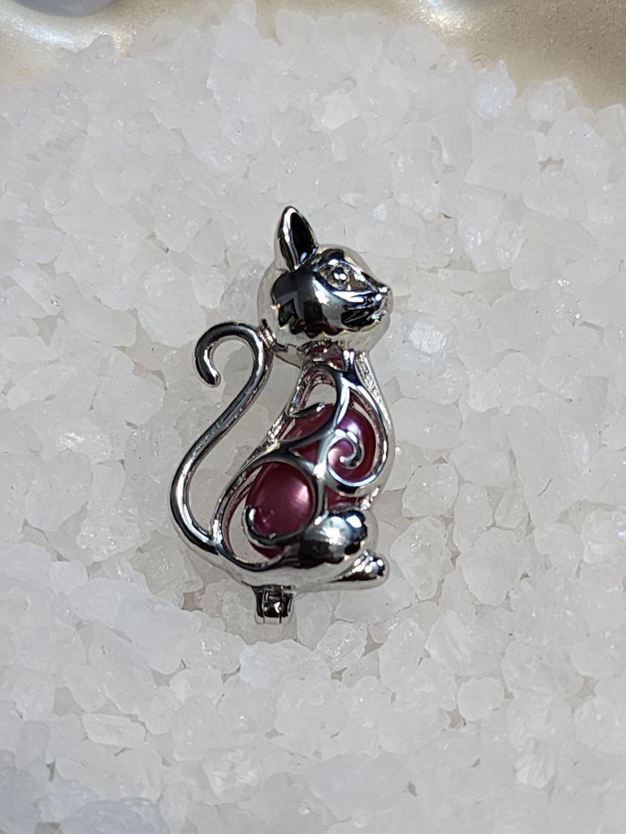 Cat Body Cage In Sterling Silver