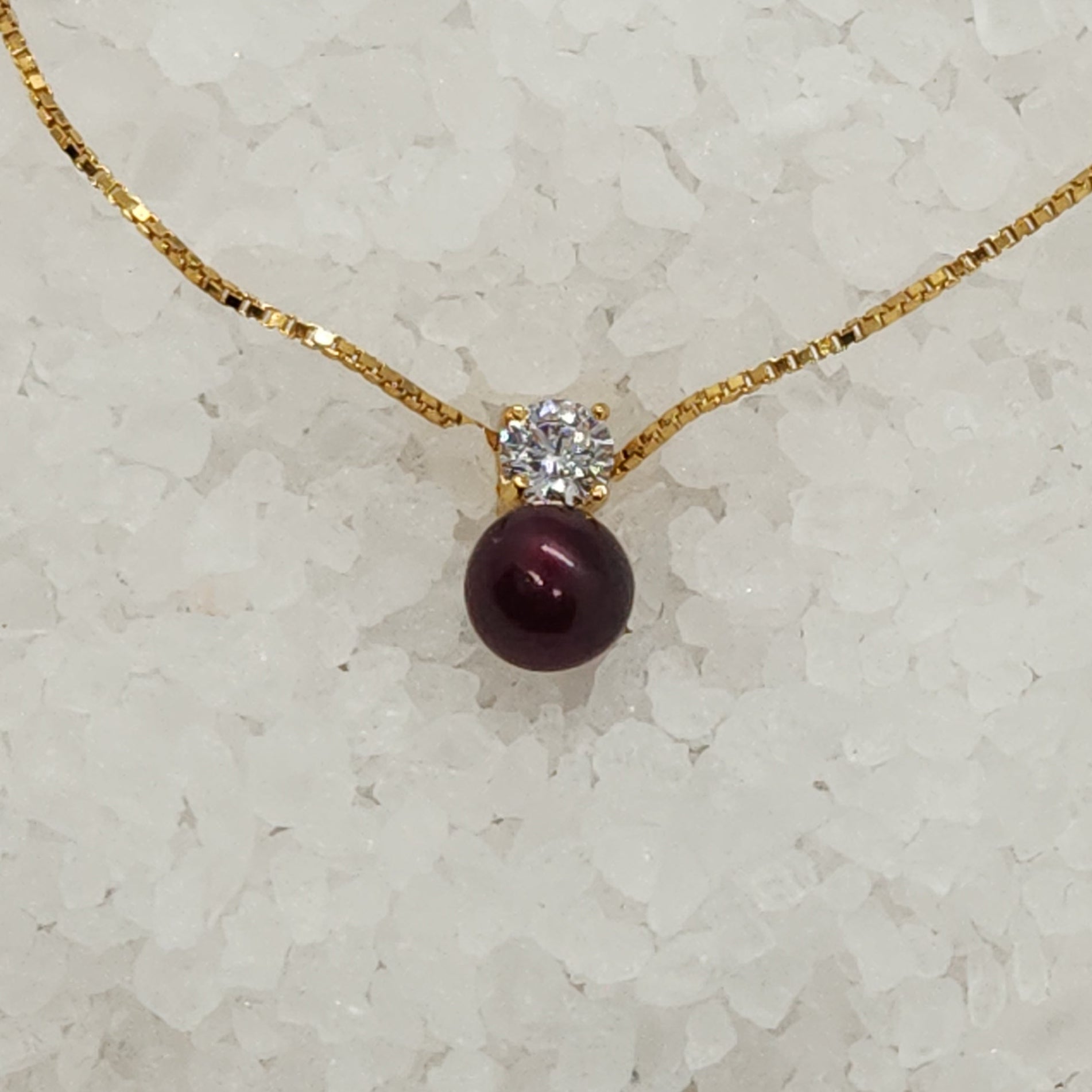Cubic Zirconia Slider Necklace Setting