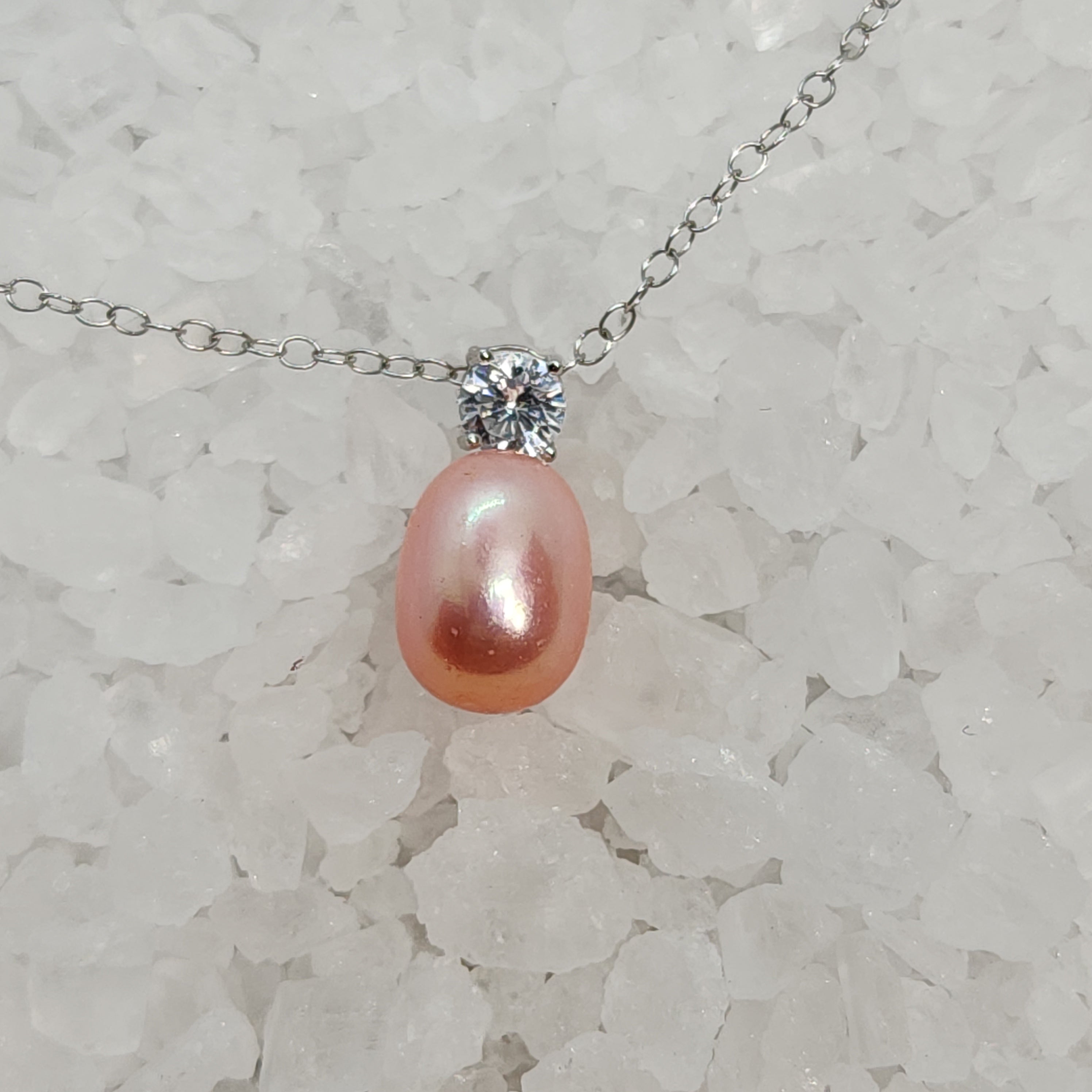 Cubic Zirconia Slider Necklace Setting