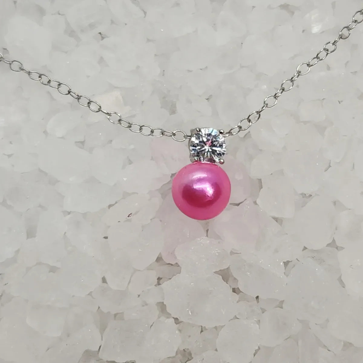 Cubic Zirconia Slider Necklace Setting