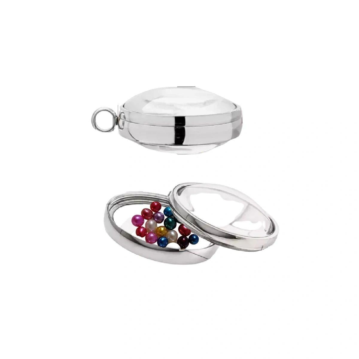 Curved Magnifying Xlocket Pendant