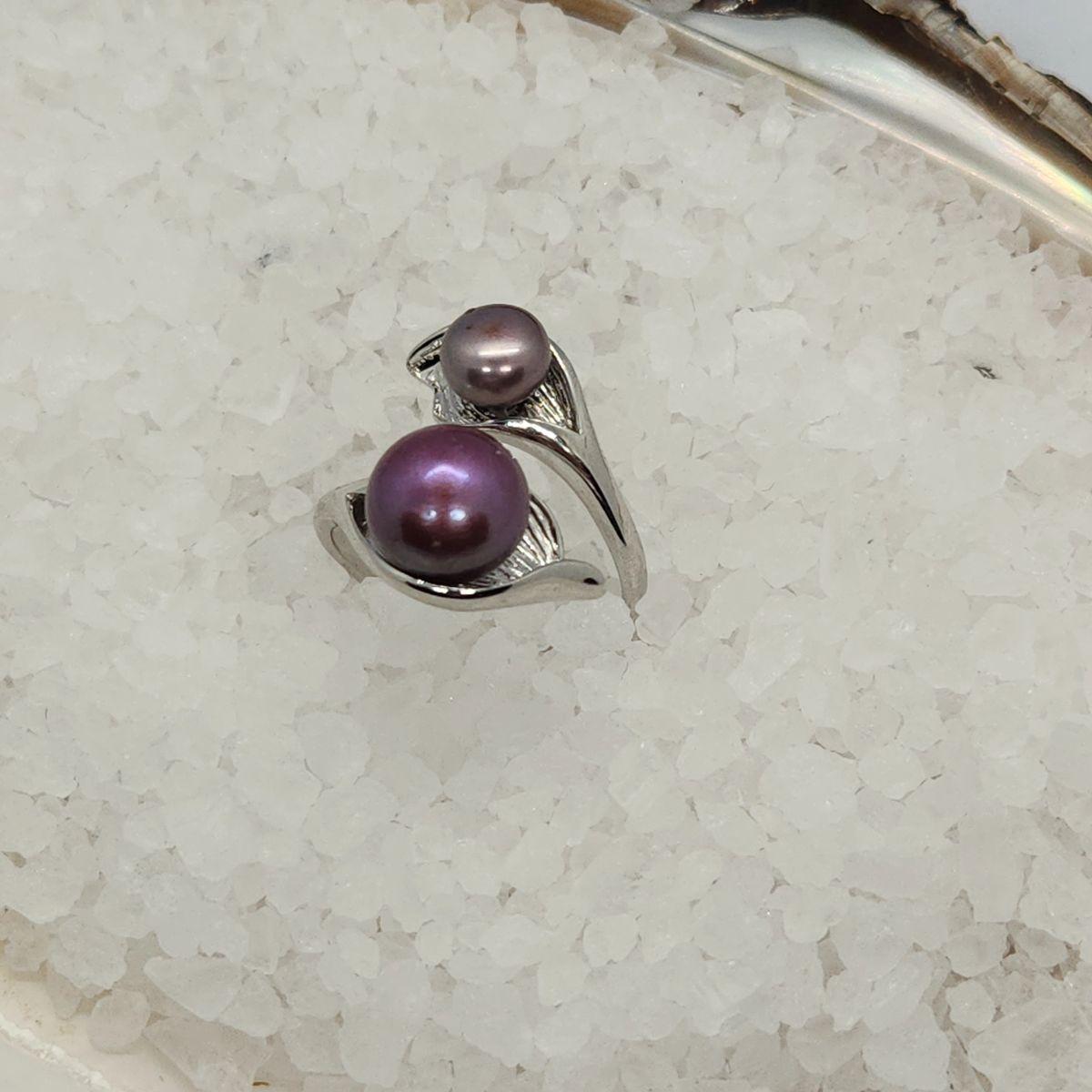 Double Calla Lily Adjustable Ring Setting