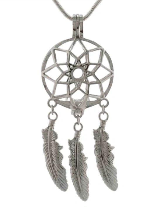 Dreamcatcher Cage In Sterling Silver