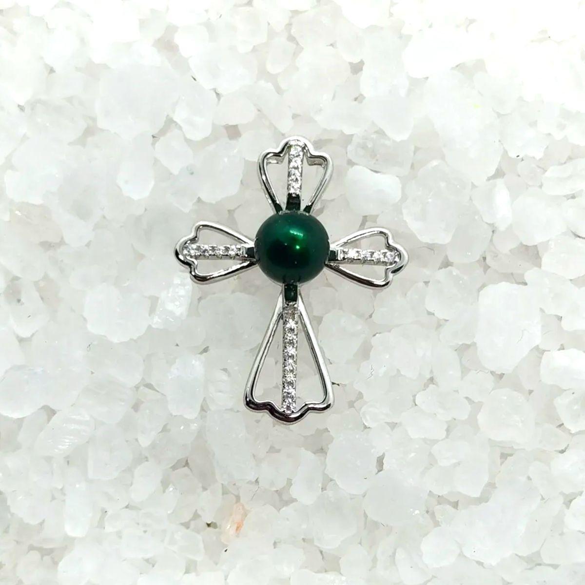 Drip Cross Pendant Setting