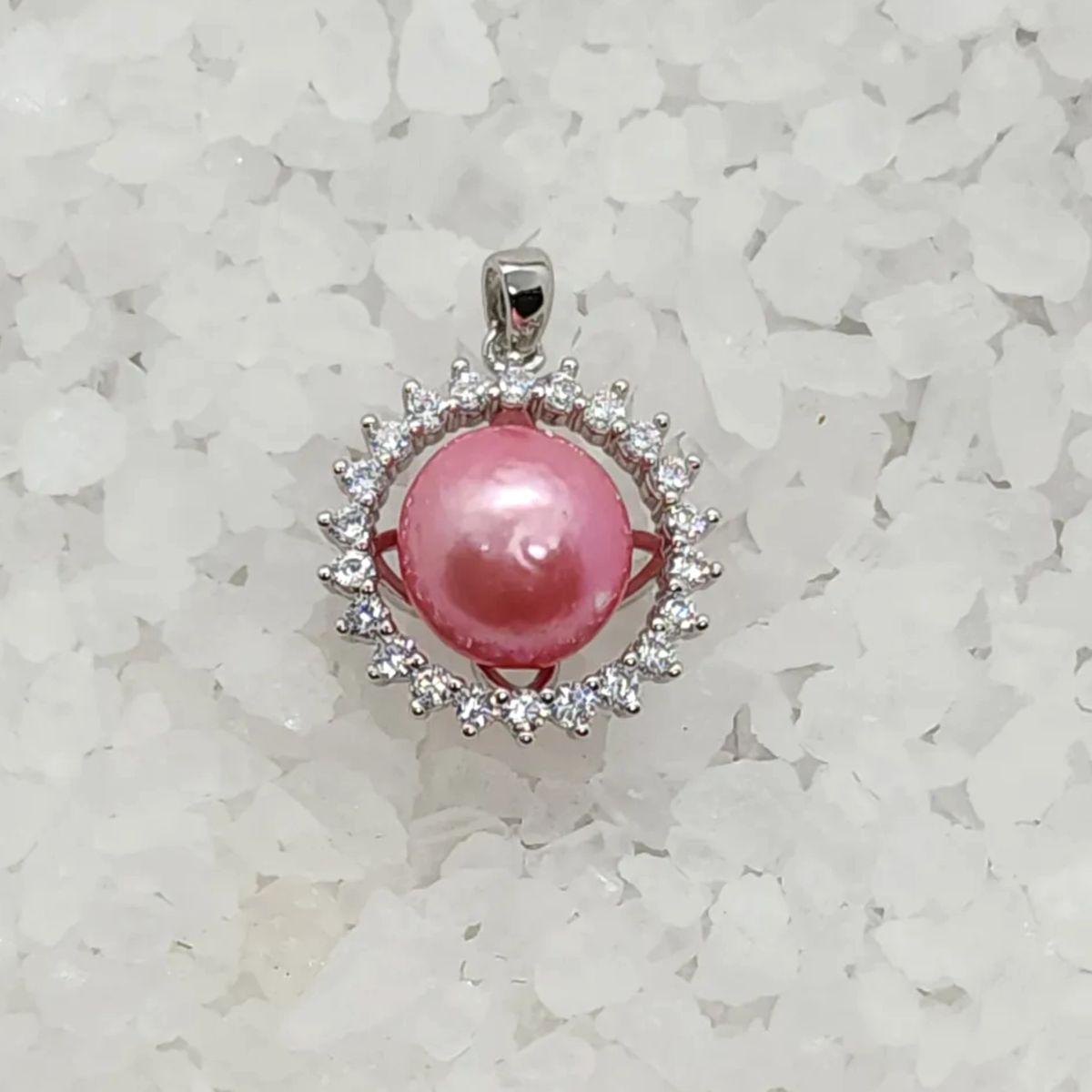 Edison Rhinestone Halo Pendant Setting