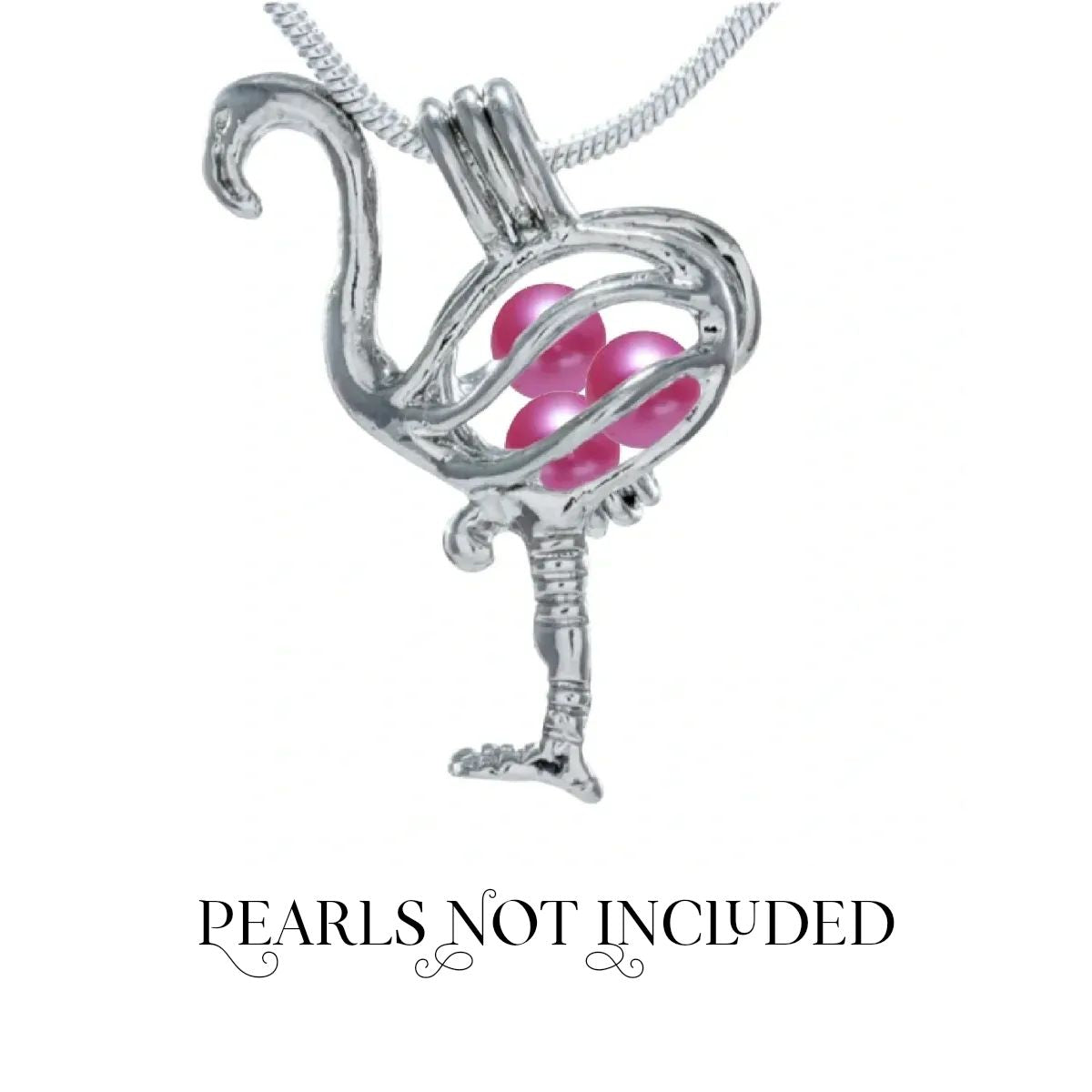 Flamingo Cage Silver Plated