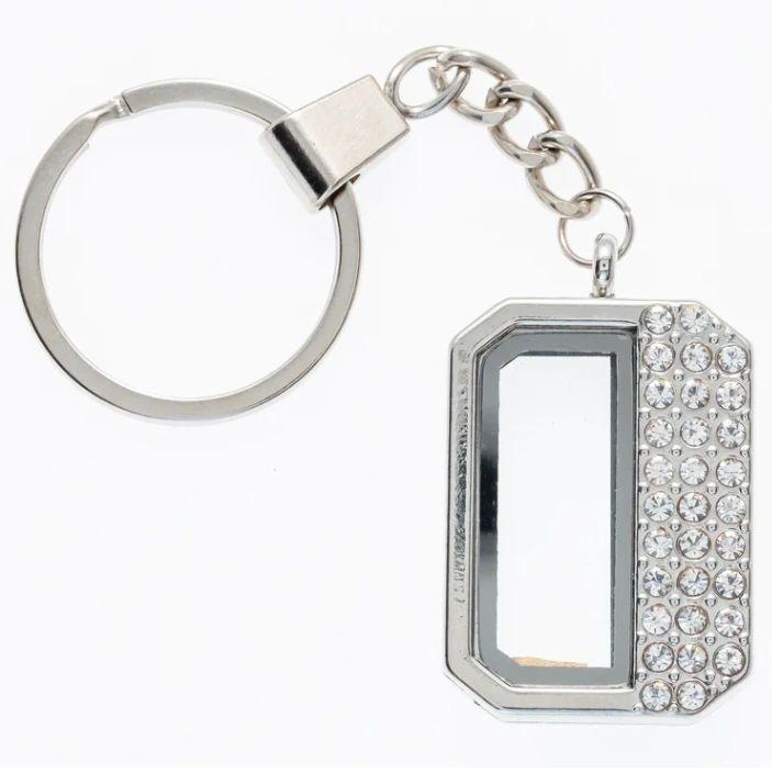 Half Window Locket Keychain