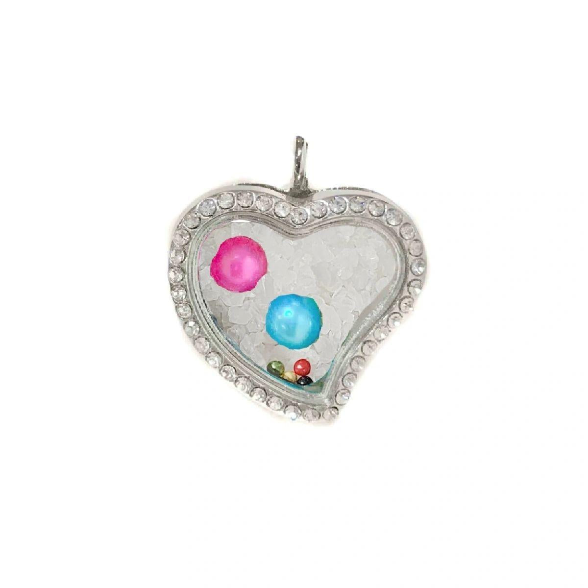 Heart Rhinestones Xlocket Pendant