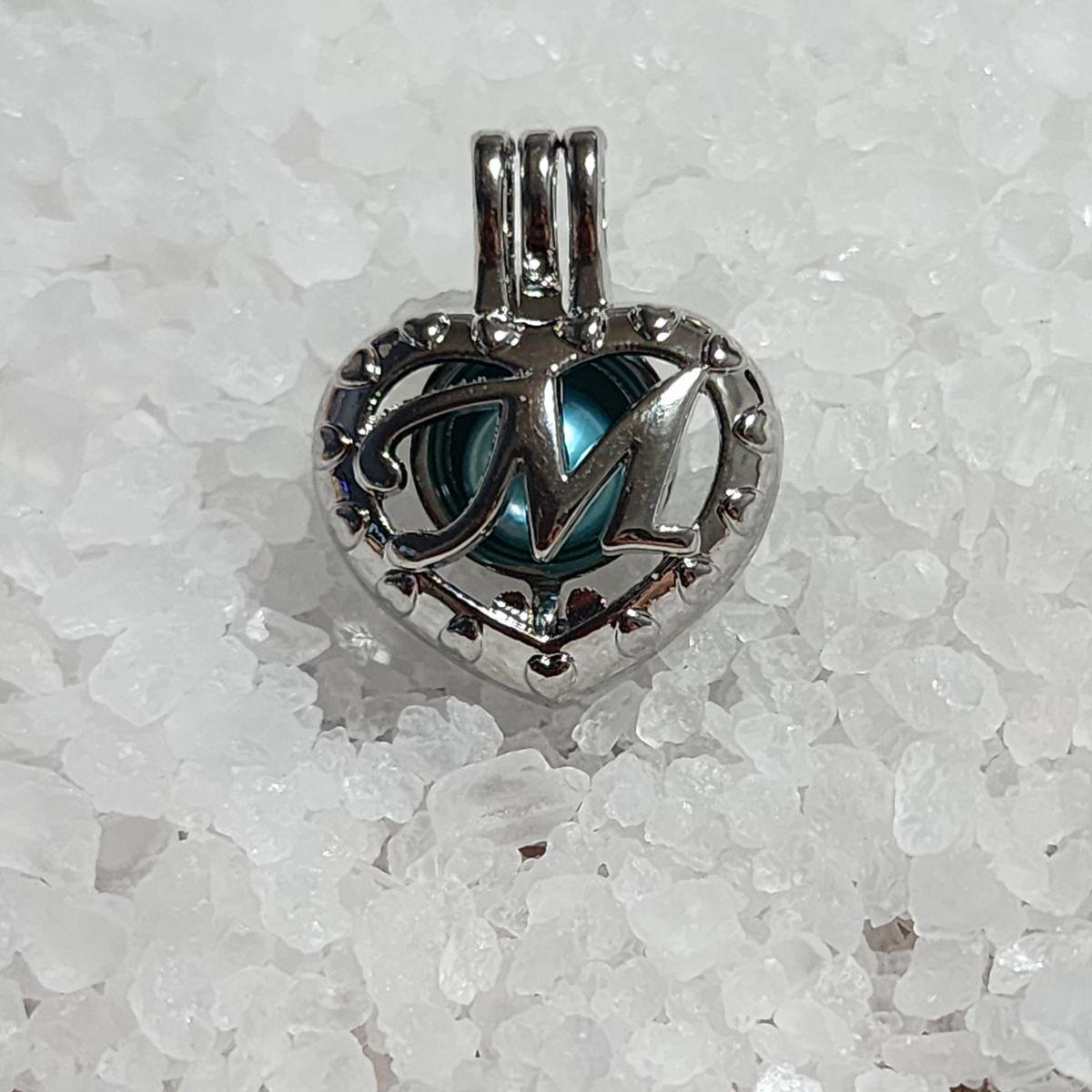 Initial Cage Silver Plated