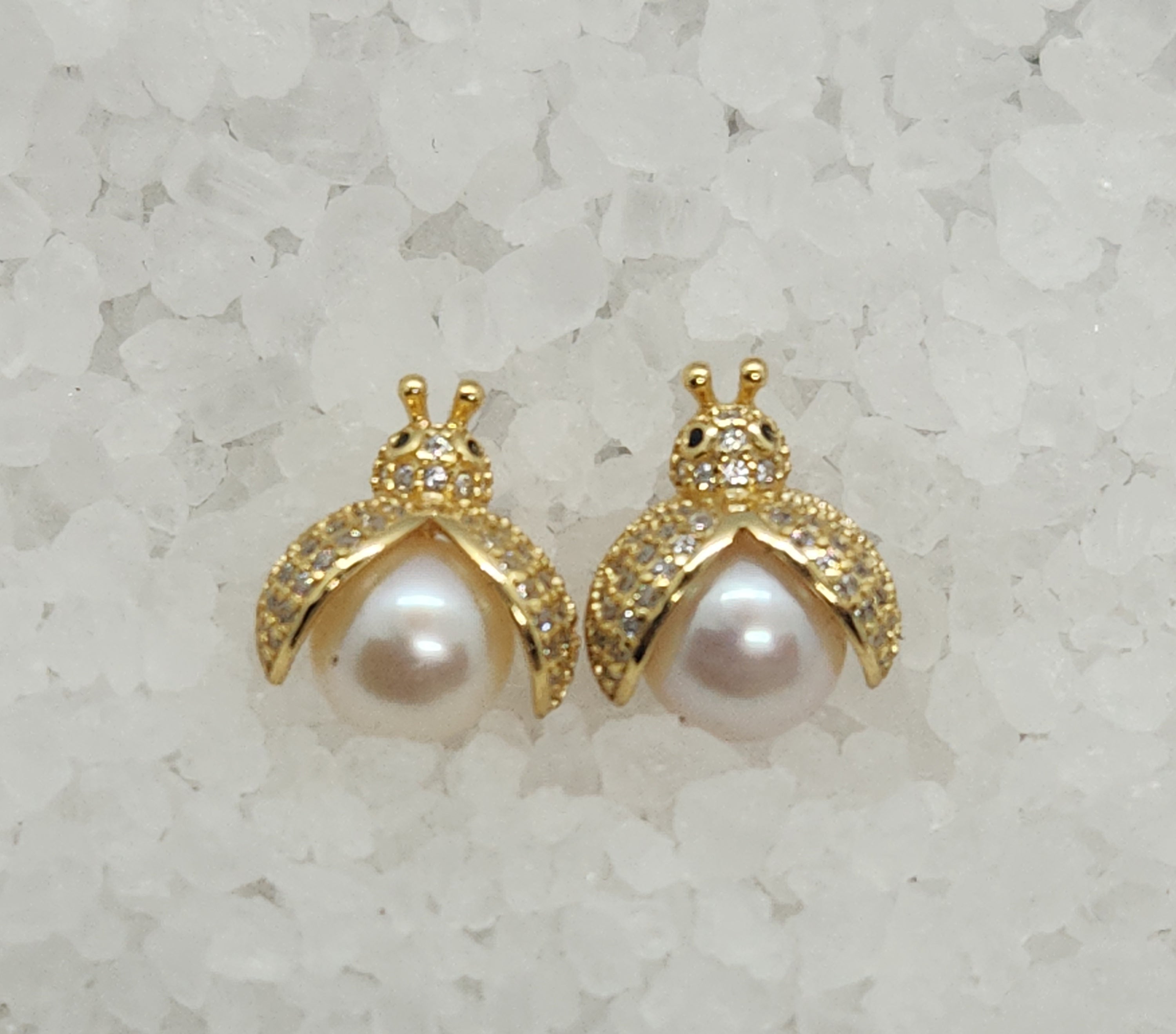 Ladybug Stud Earring Settings