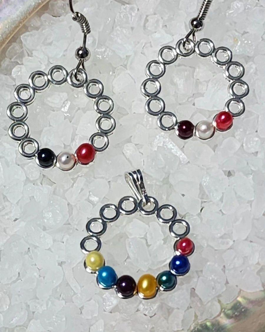 Micro Circle Fishhook Earring Setting