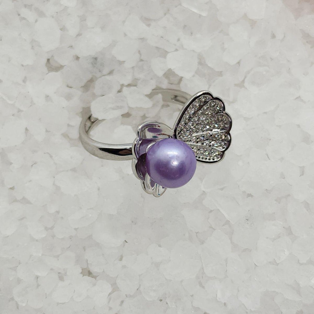 Oyster Shell Adjustable Ring Setting