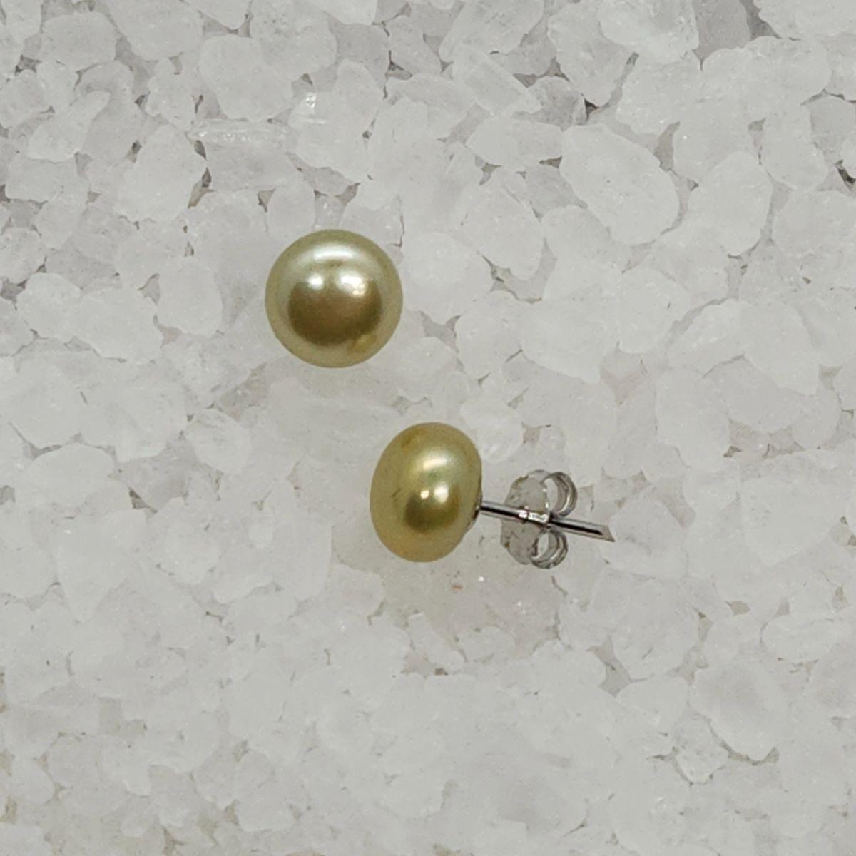 Pre-Made Light Green Stud Earrings