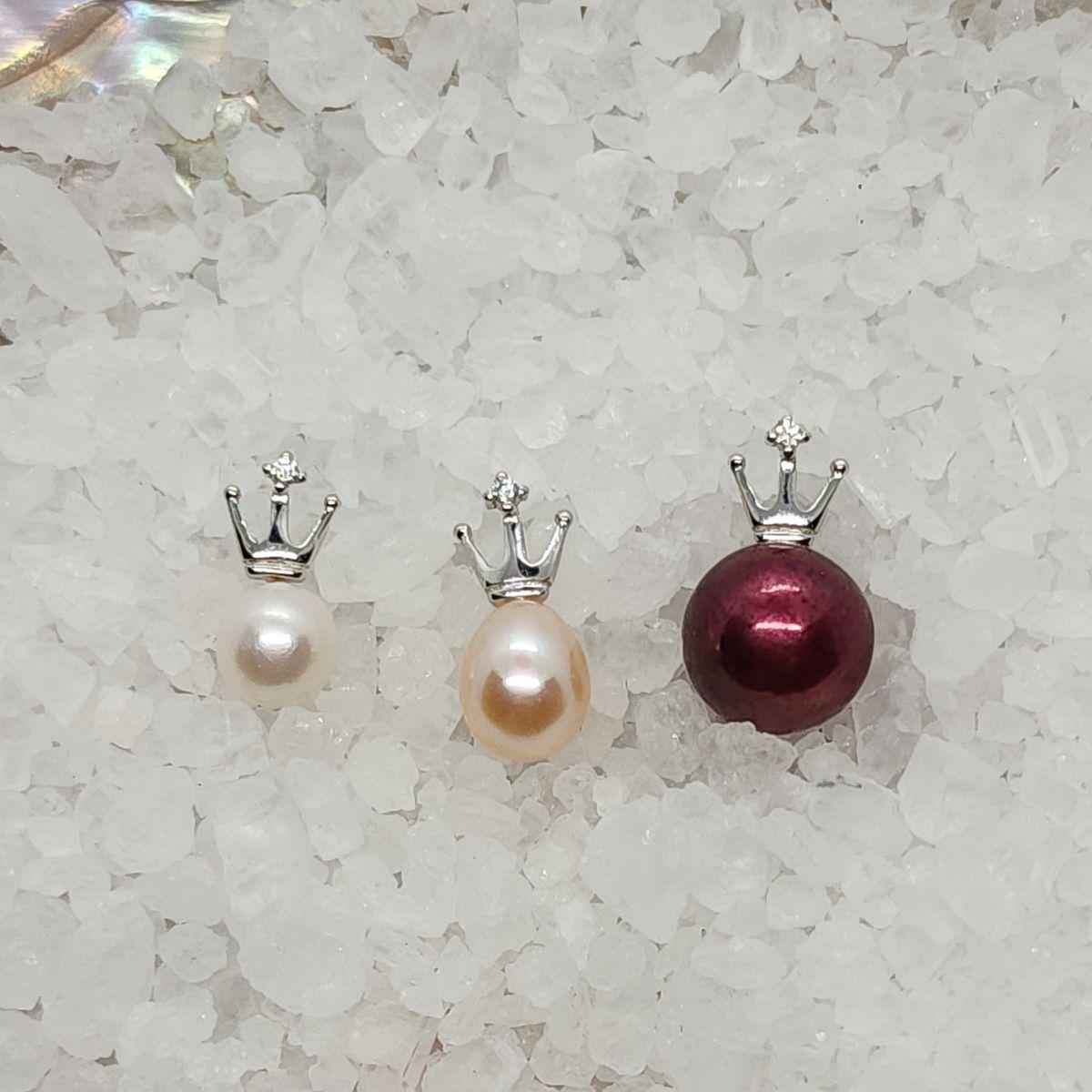 Princess Crown Pendant Setting - Sterling Silver