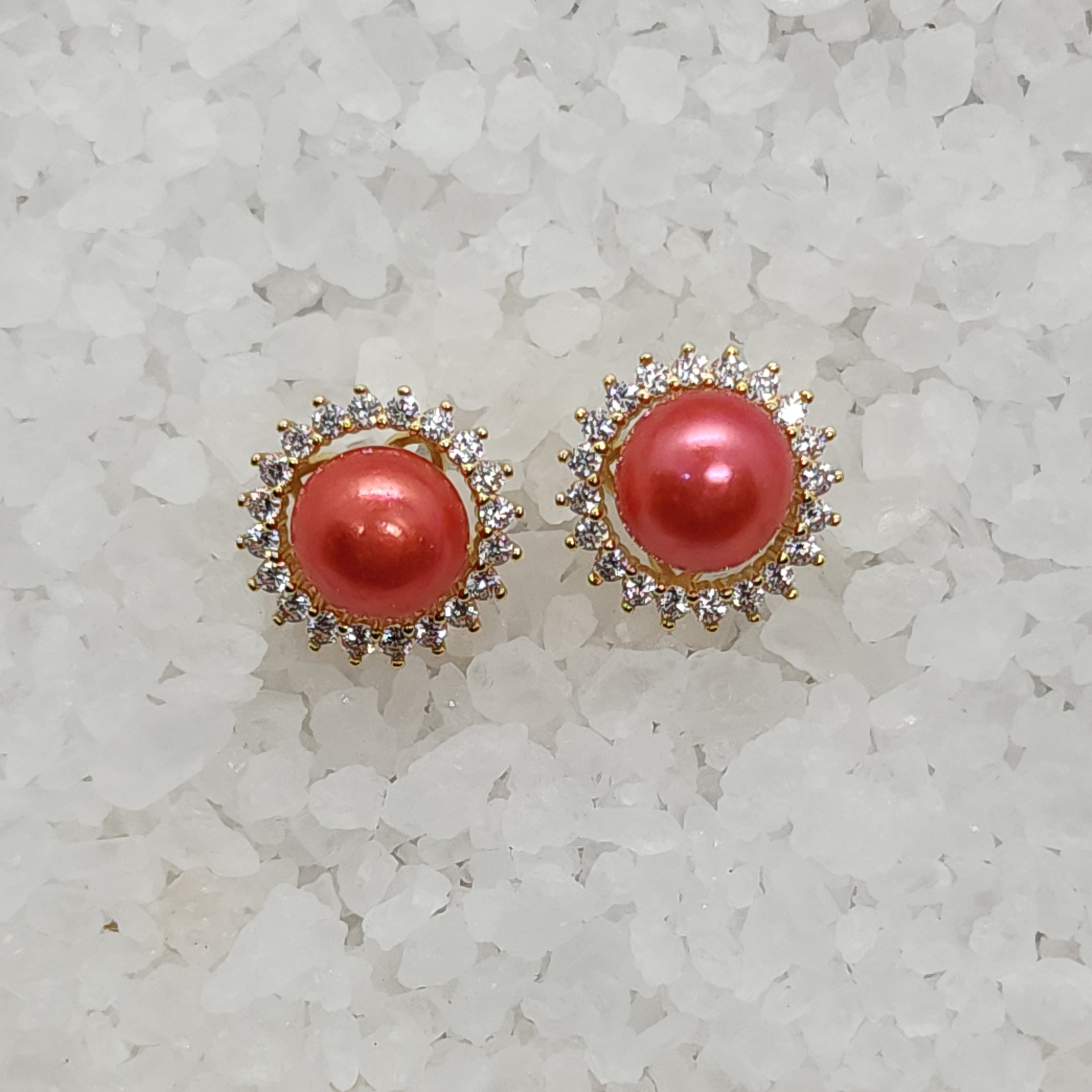 Rhinestone Halo Stud Earring Settings