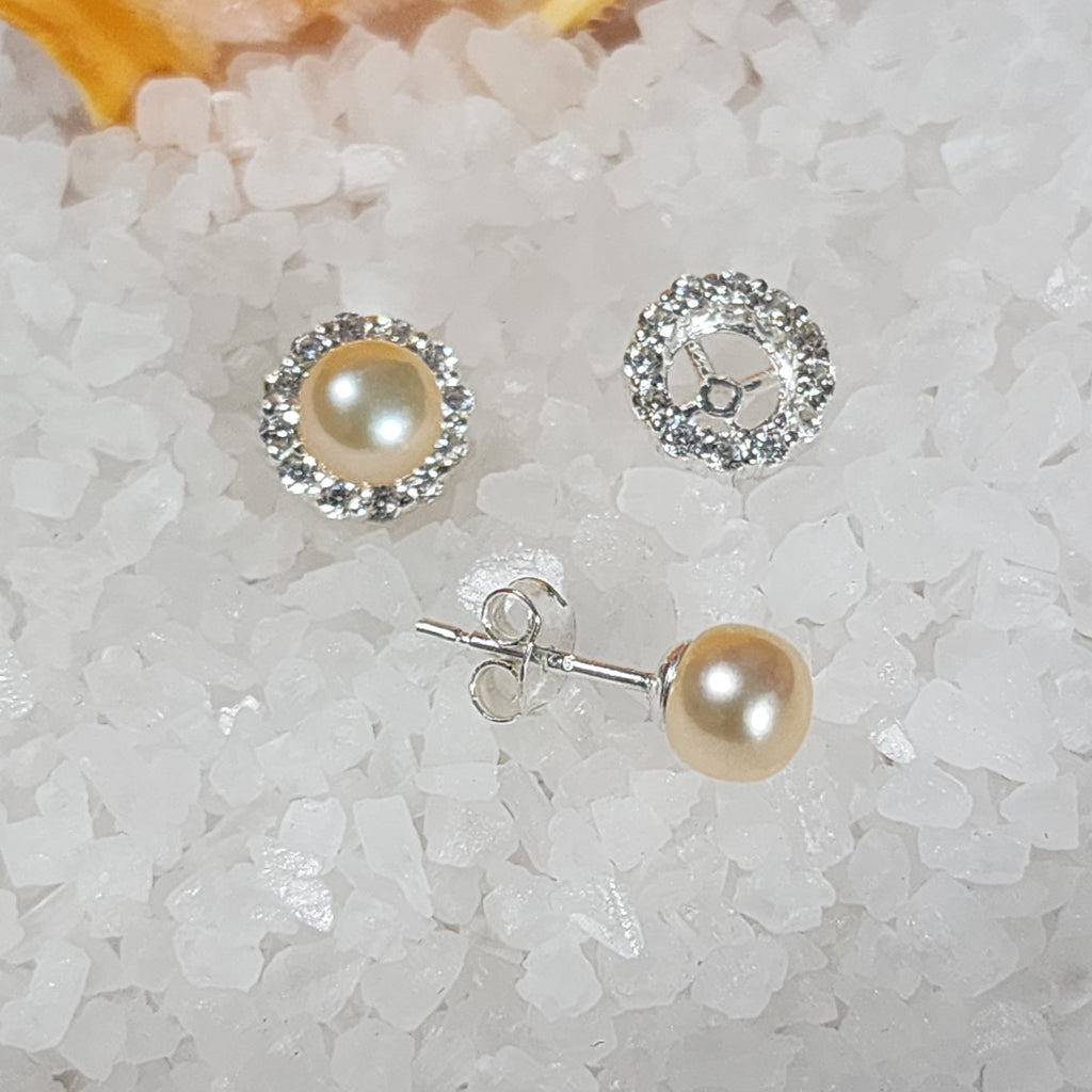 Rhinestone Halo Stud Earring Settings