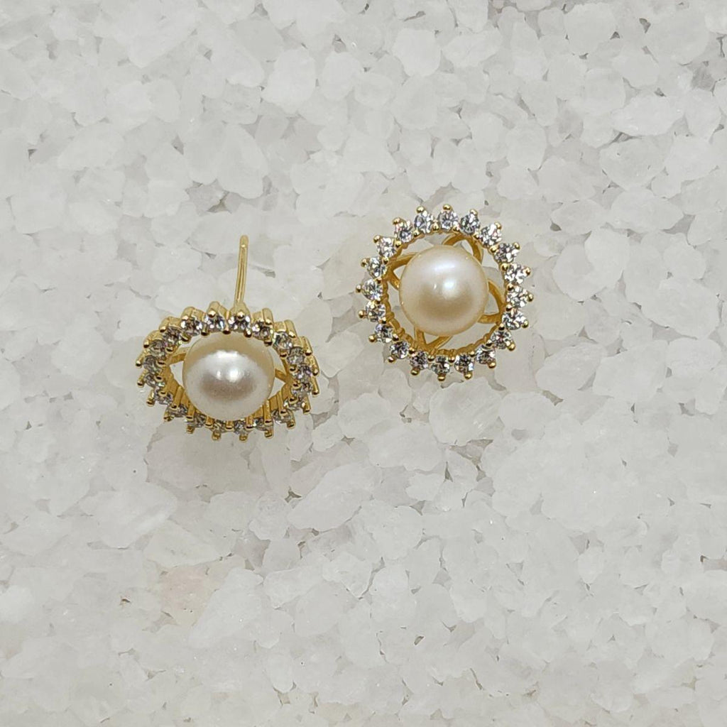 Rhinestone Halo Stud Earring Settings
