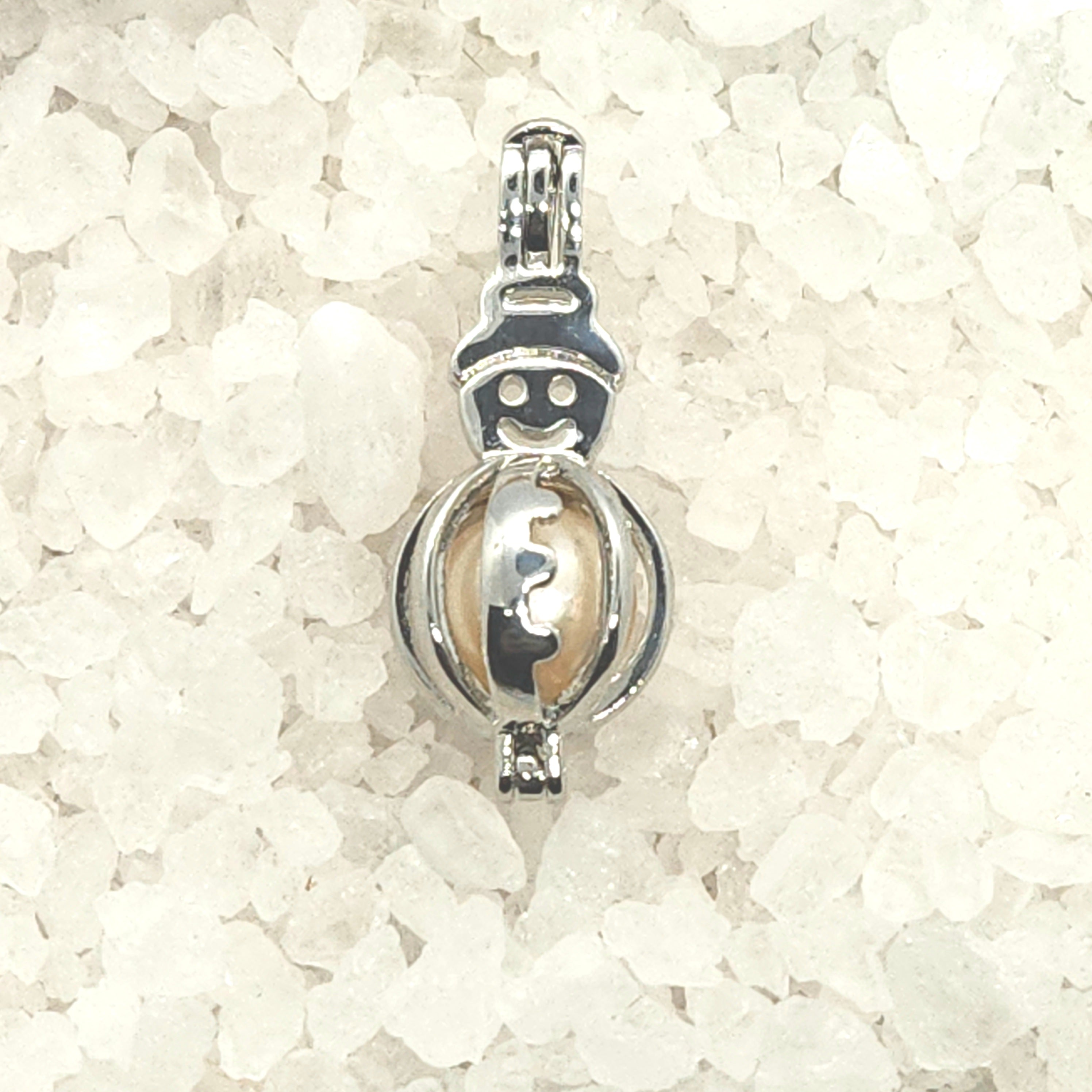 Snowman Cage Silver Plated