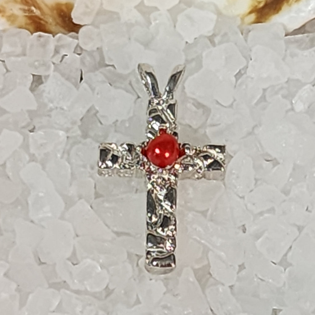 Textured Cross Pendant Setting