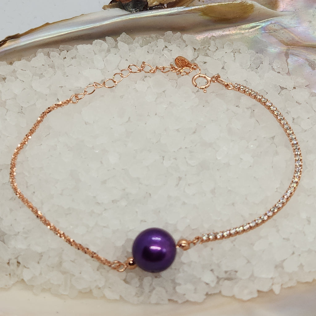 Tinsel Pearl Tennis Bracelet Setting