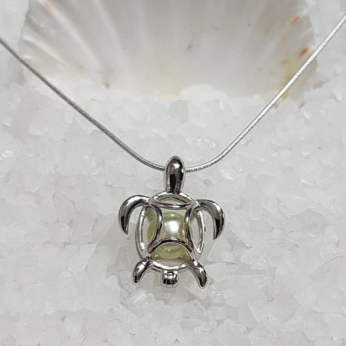 Turtle Cage In Sterling Silver